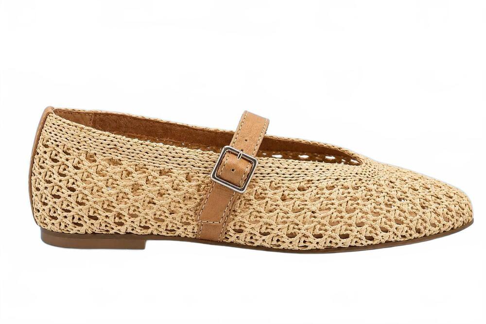 NEW KELSI DAGGER women's freya mary jane ballet flats in natural